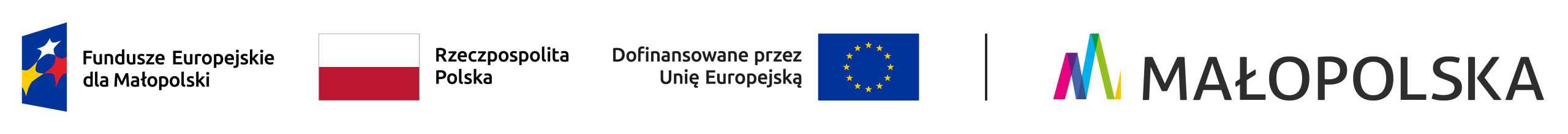 Fundusze Europejskie dla Małopolski – Rzeczpospolita Polska – Dofinansowane przez Unię Europejską – Małopolska